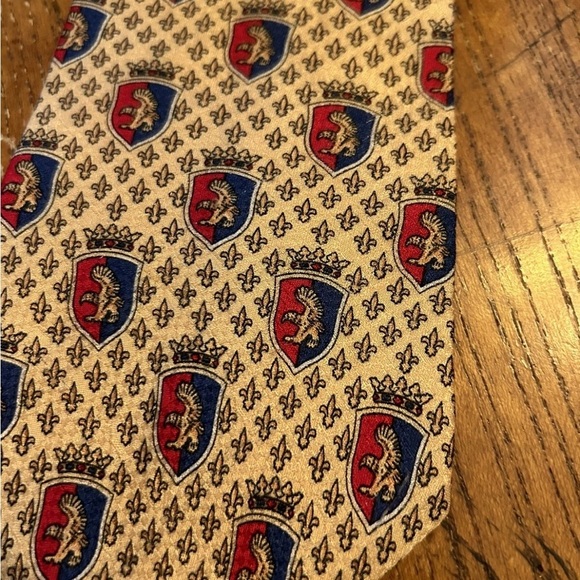 Oscar de la Renta 100% Silk Elegant Patterned Men's Tie EUC!! - Picture 2 of 8